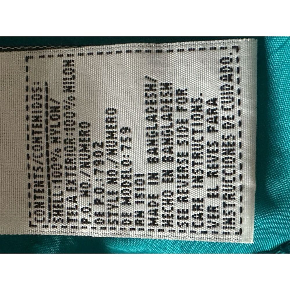 Basic Editions Women's Teal Hooded Windbreaker Jacket Size S Vintage - Picture 5 of 6